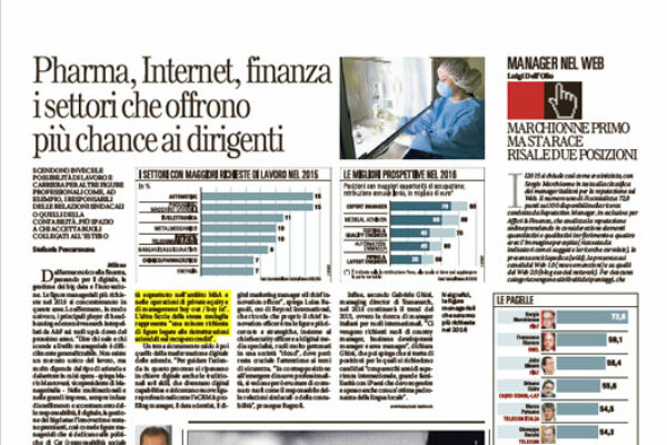 Pharma, Internet, finanza i settori che offrono più chance ai dirigenti